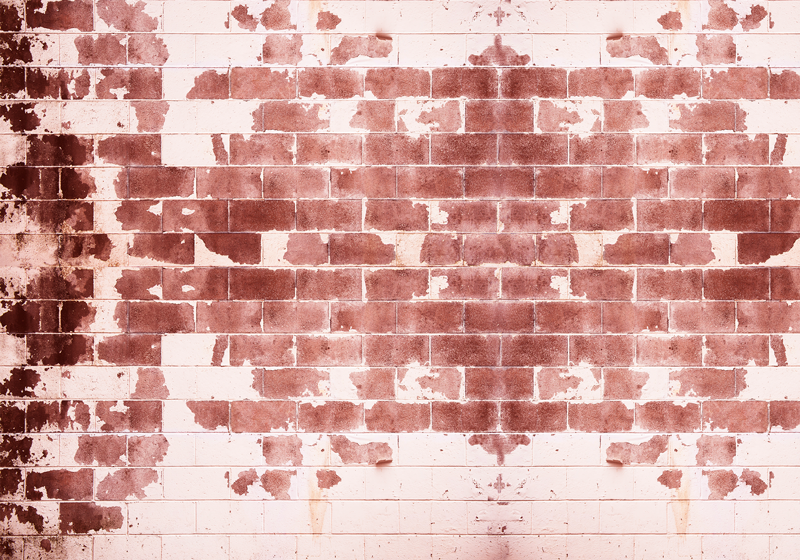 Rustiek baksteenmotief vinyl tapijt stenenstructuur - TenStickers