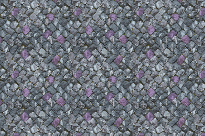 Grijs geplaveid wandelpad vinyl tapijt stenenstructuur - TenStickers