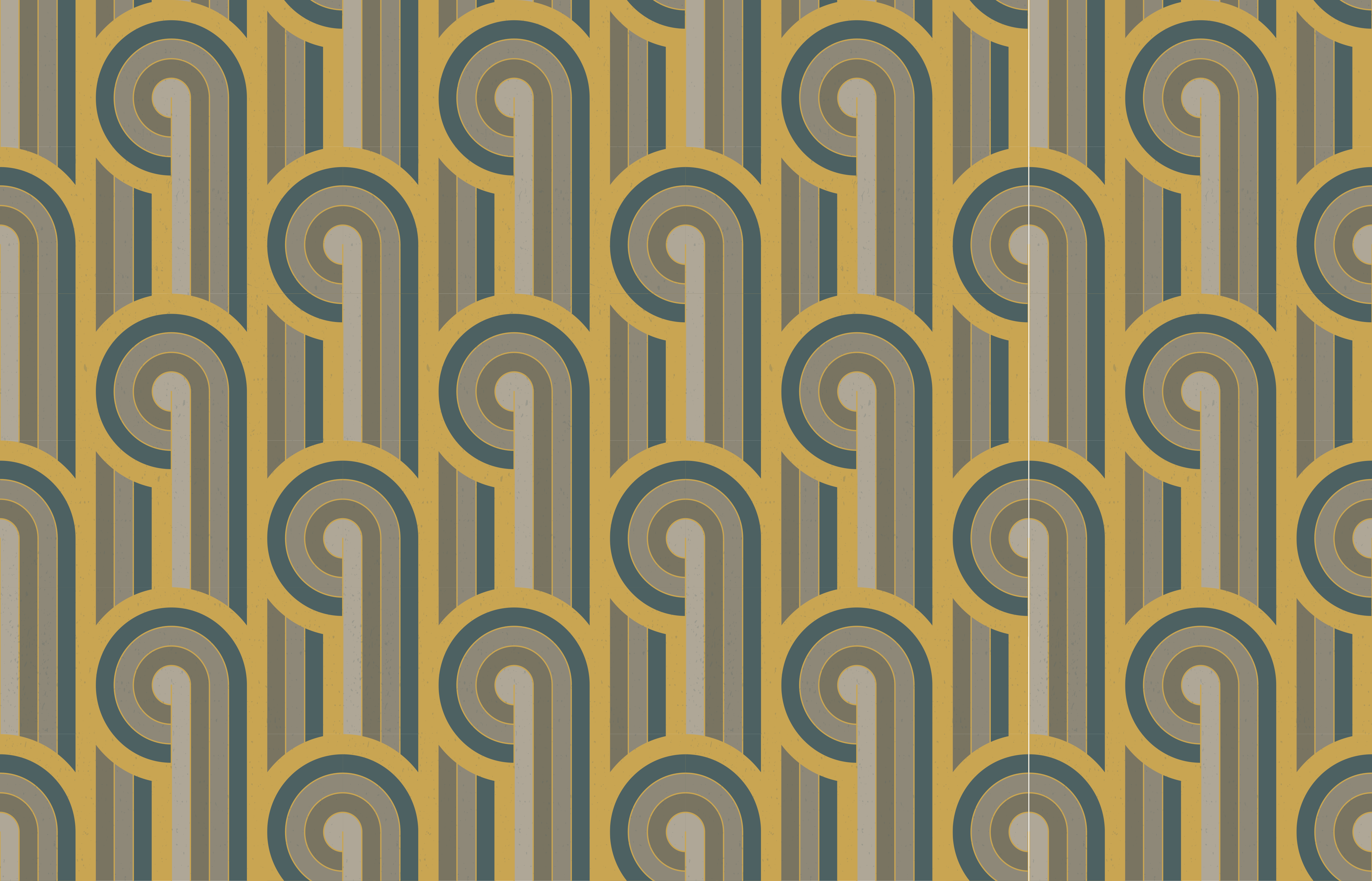 Geometrische patroon elegantie vinyl tapijt antiek - TenStickers