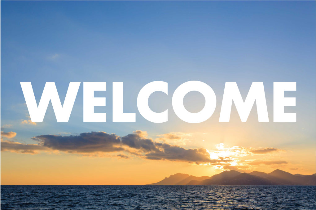 Welkomstingang bij zonsondergang vinyl tapijt ontvangst hal - TenStickers