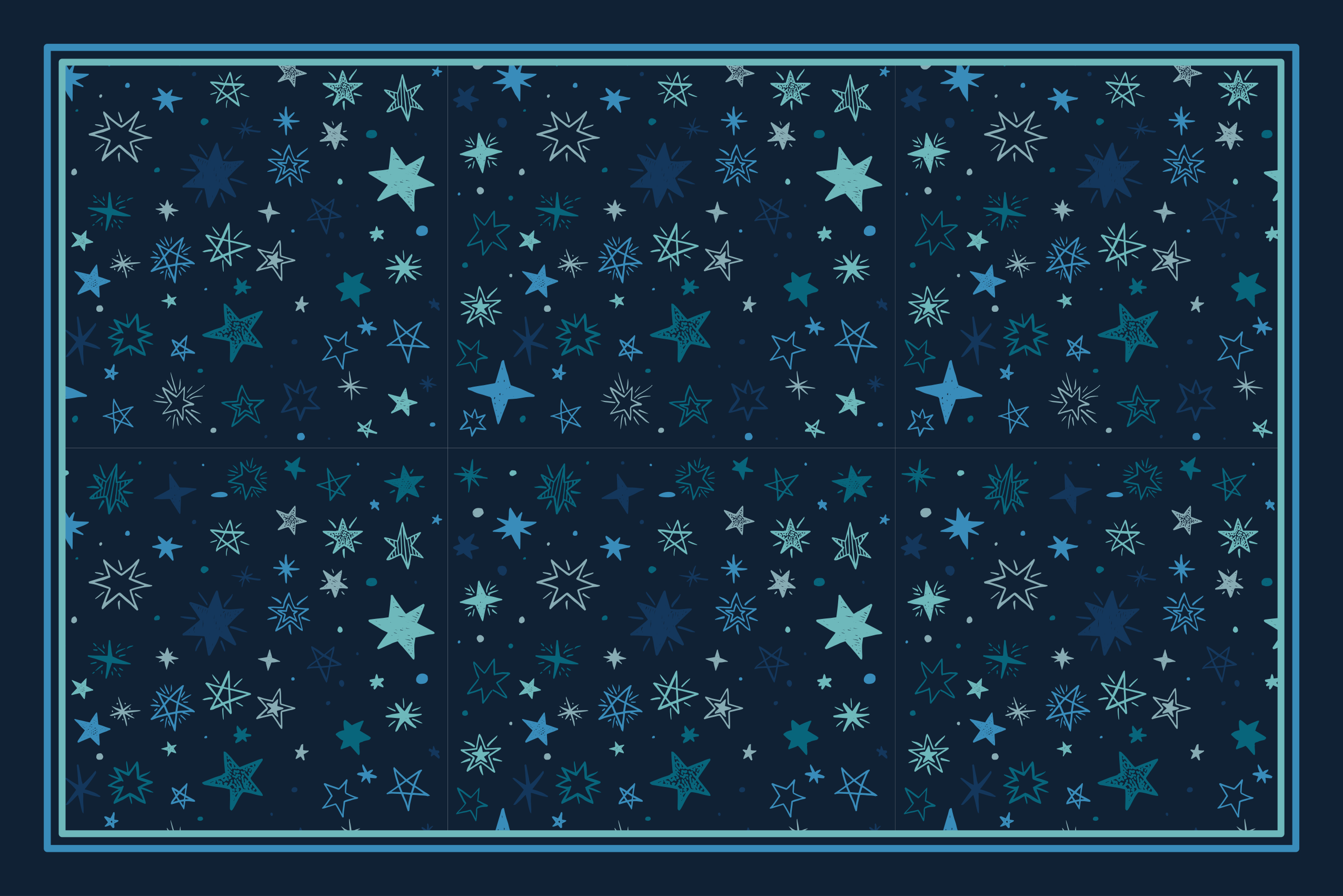 Hemels motiefontwerp vinyl tapijt sterren - TenStickers