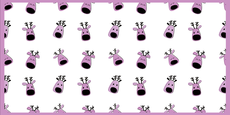 Rendieren illustraties vinyl tapijt baby - TenStickers