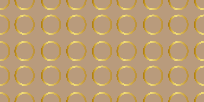 Geometrisch cirkelpatroon vinyl tapijt met strepen - TenStickers