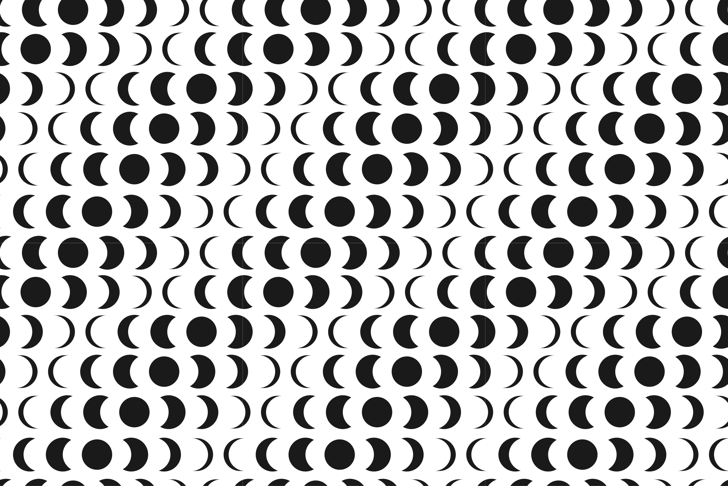 Monochrome halve cirkels vinyl tapijt geometrisch - TenStickers