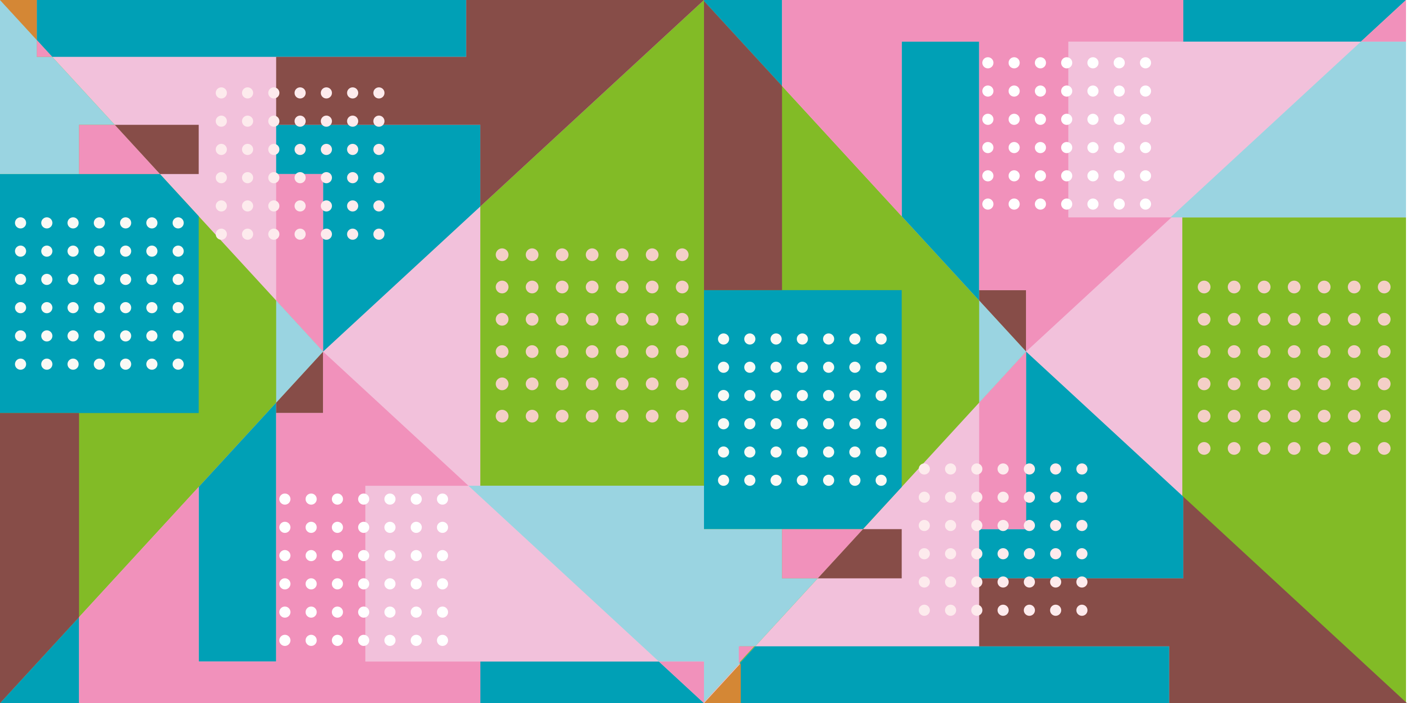 Geometrische vormenfusie vinyl tapijt  - TenStickers