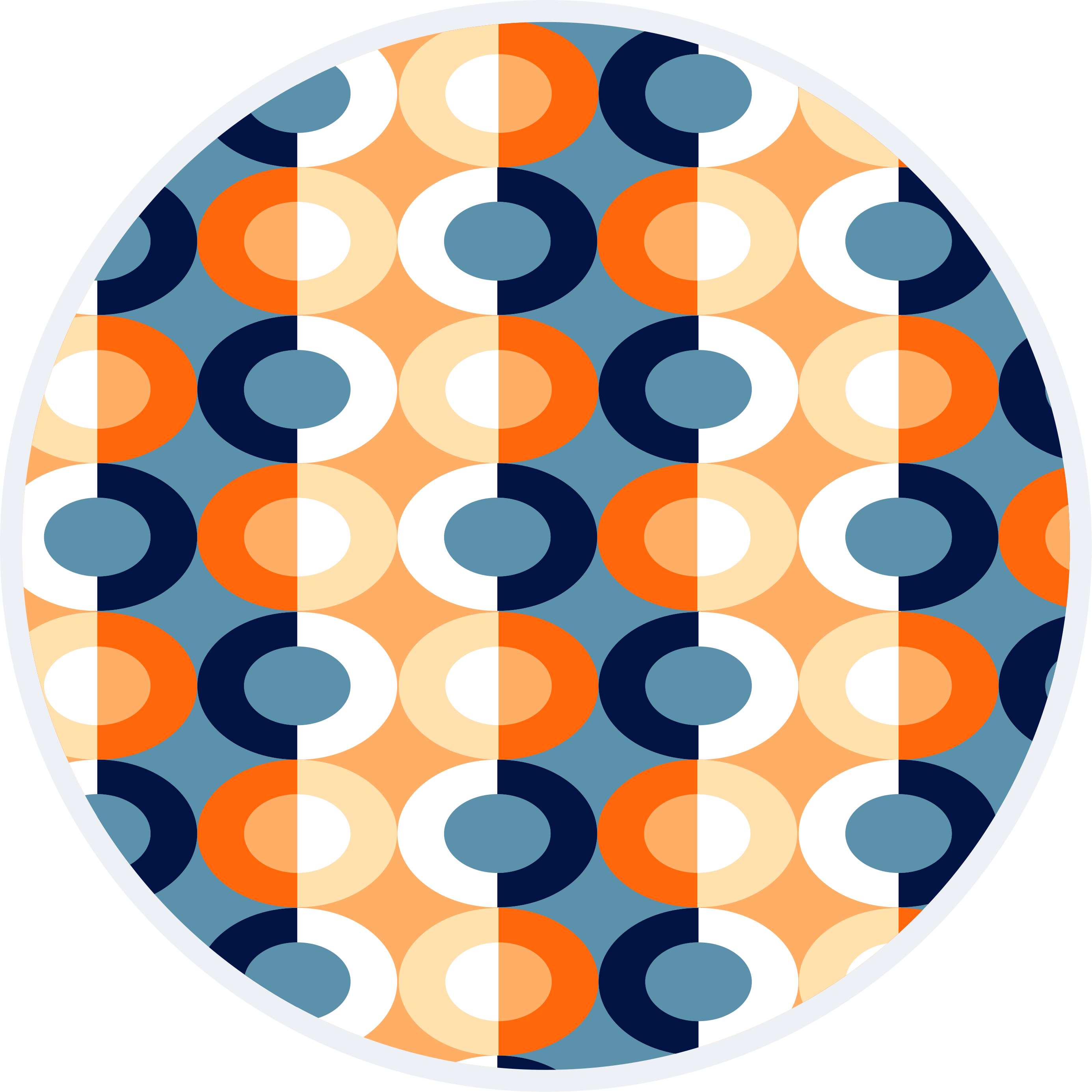 Circulaire geometrie vinyl tapijt geometrisch - TenStickers
