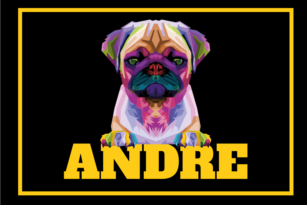 Aanpasbaar huisdier vinyl tapijt met naam - TenStickers