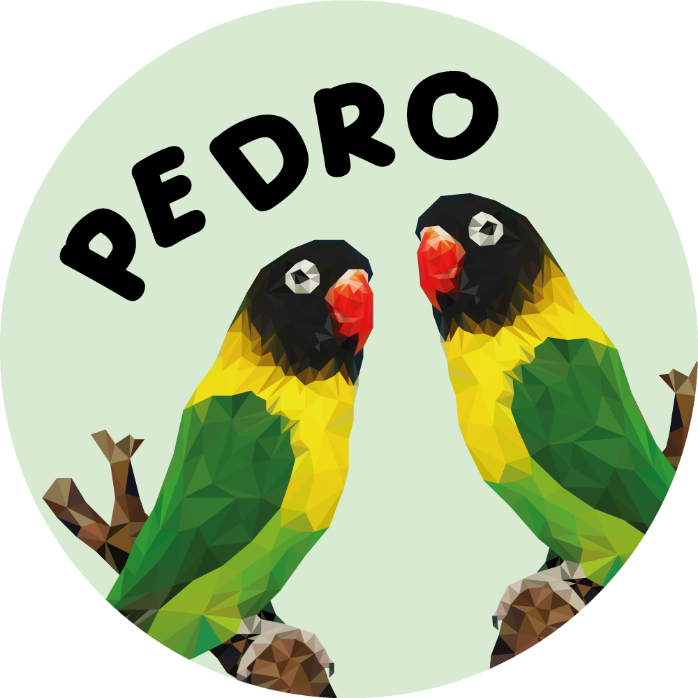 Aanpasbare tortelduifjes vinyl tapijt met naam - TenStickers