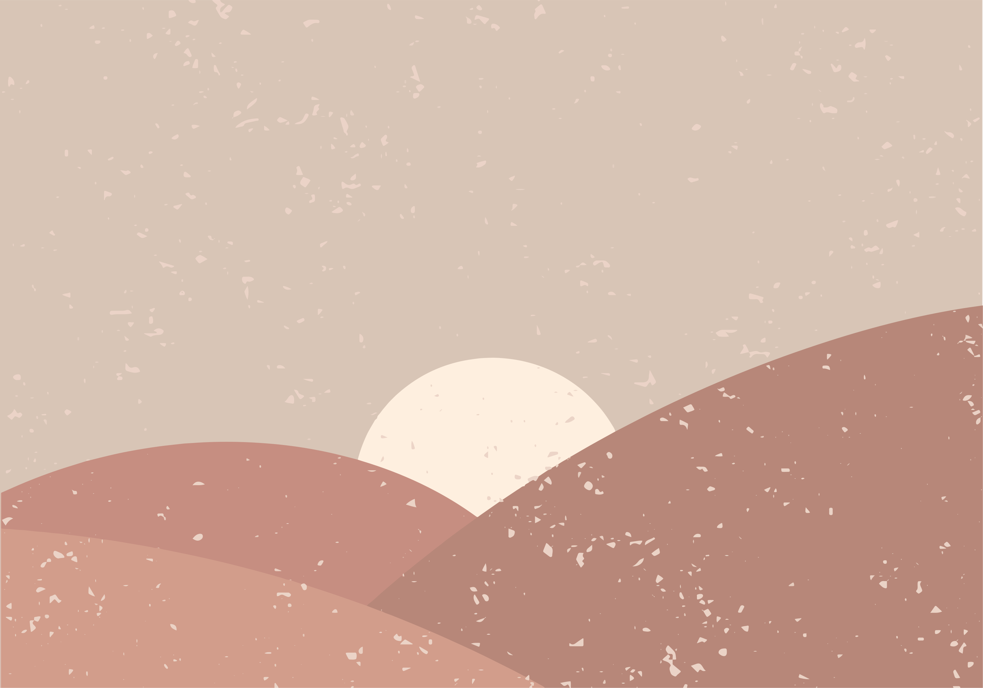 Abstract landschap vinyl tapijt minimalistisch - TenStickers