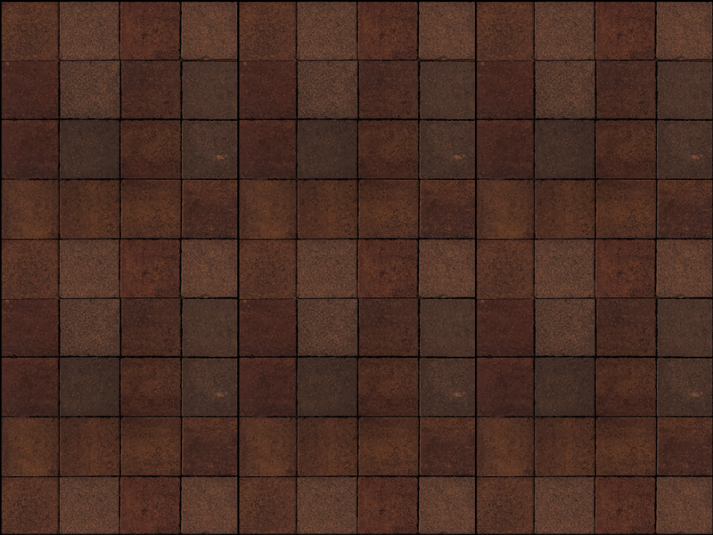 Aards betegeld oppervlak vinyl tapijt tegels - TenStickers