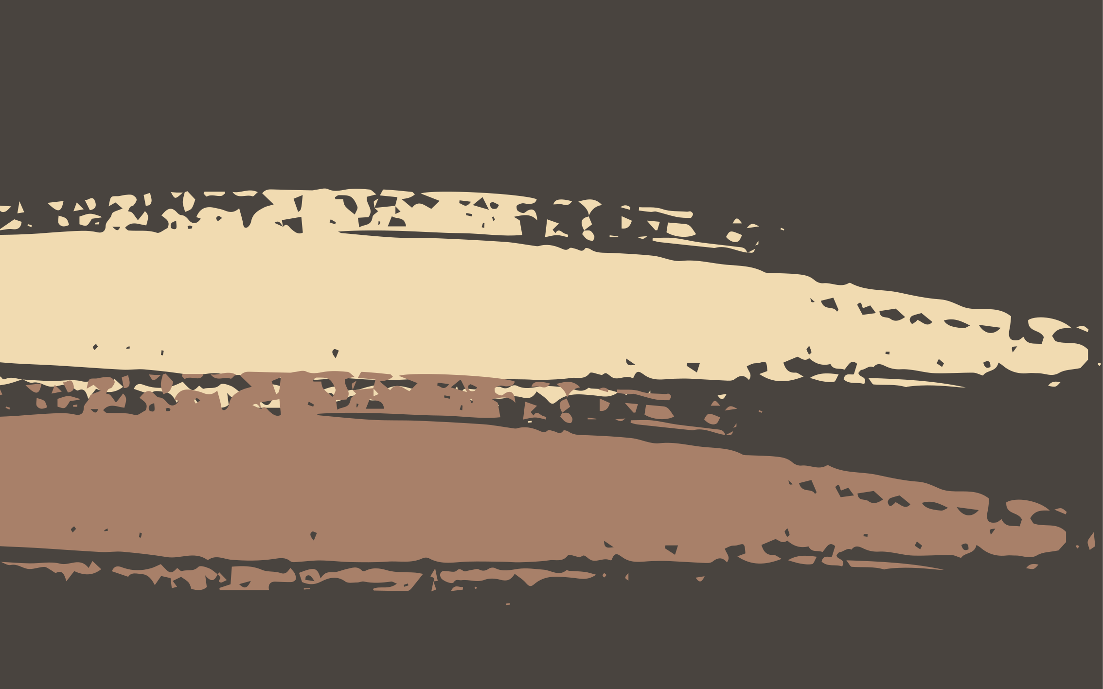 Abstracte getextureerde streep vinyl tapijt bruin - TenStickers