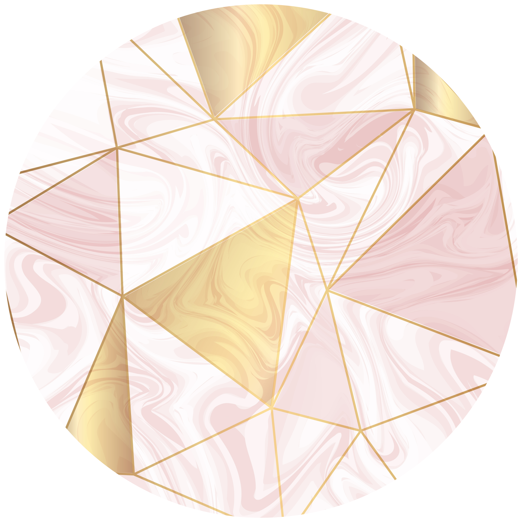 Geometrisch pastelmozaïek vinyl tapijt - TenStickers