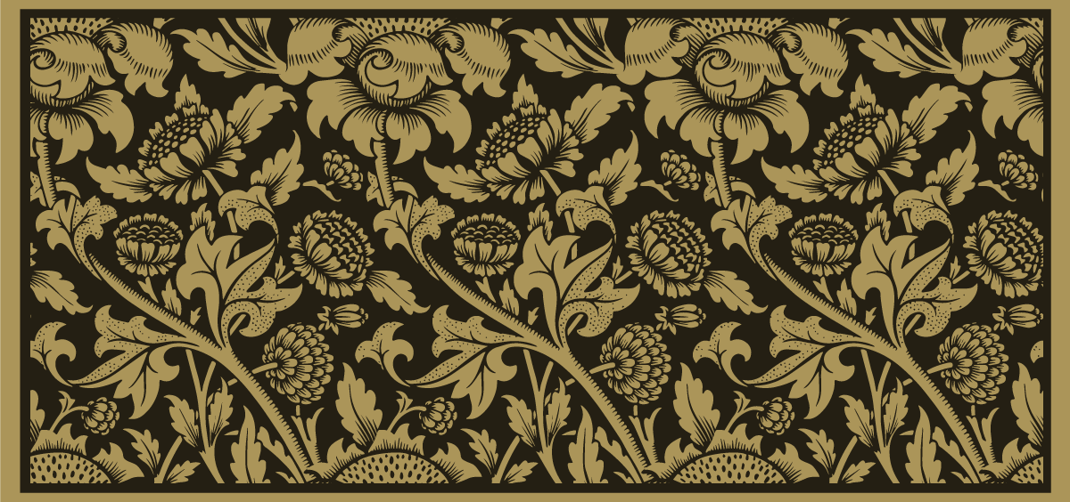 Botanisch Patroon Accent Vinyl tapijt Bloemen en planten - TenStickers