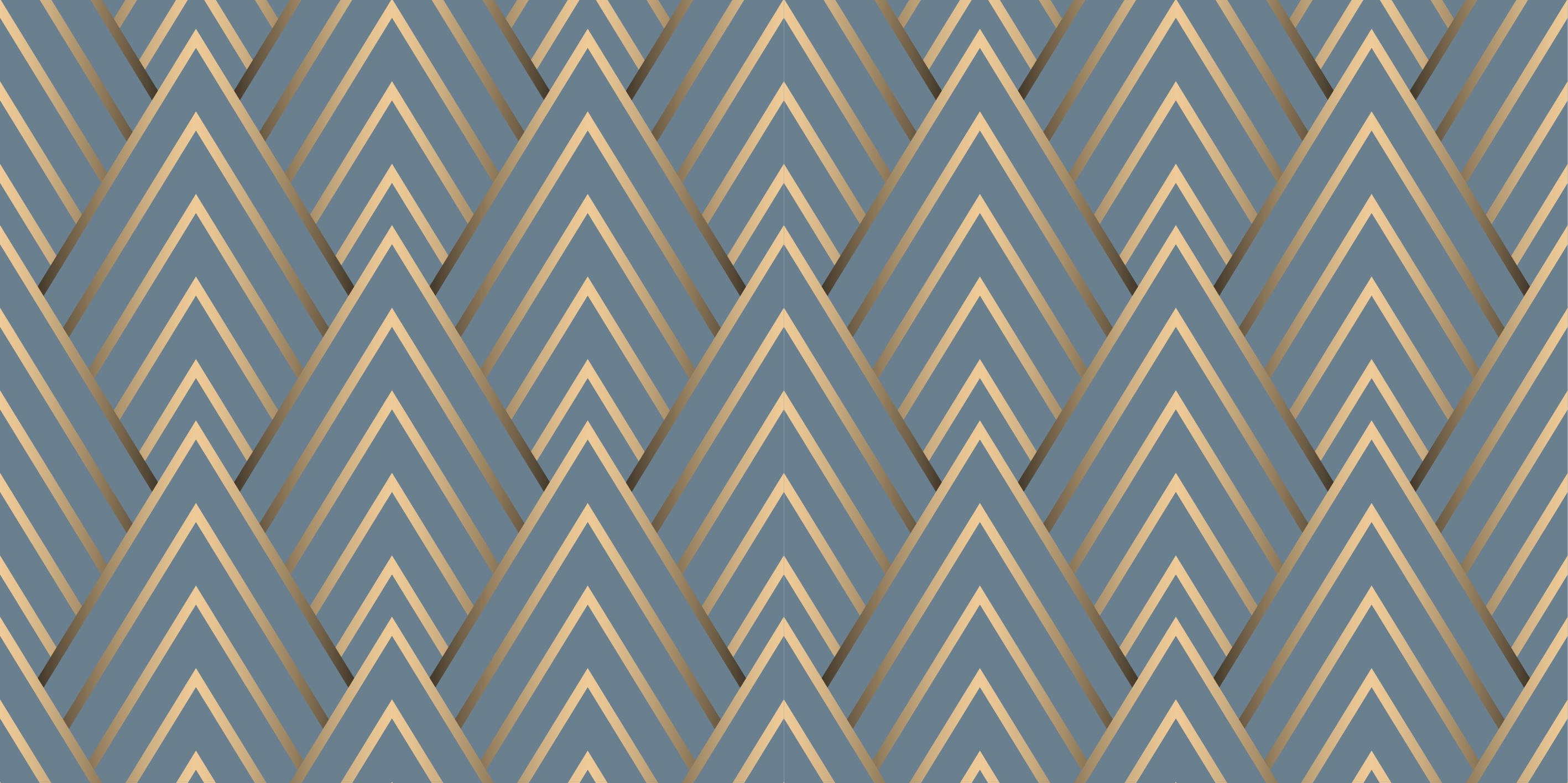 Geometrisch Chevron-patroon vinyl tapijt - TenStickers