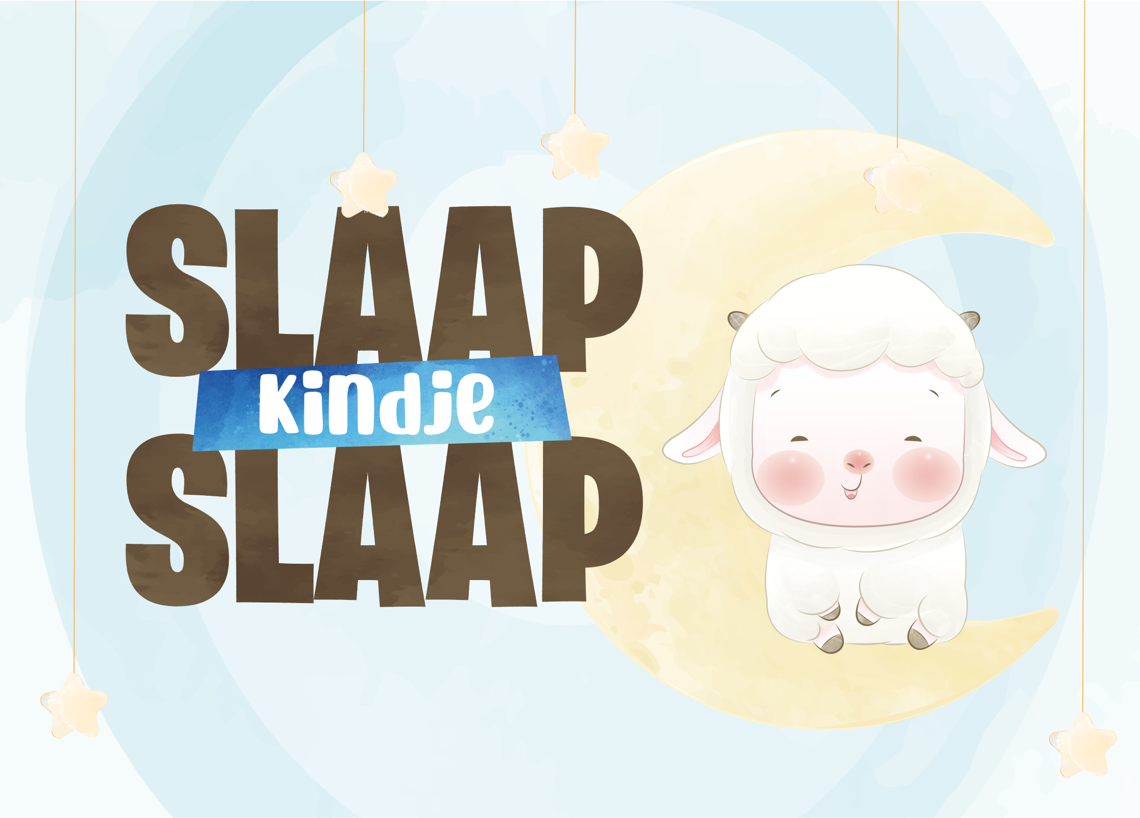 Vinyl tapijt baby slaap kindje slaap - TenStickers