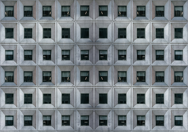 Vinyl tapijt brutalisme architectuur - TenStickers