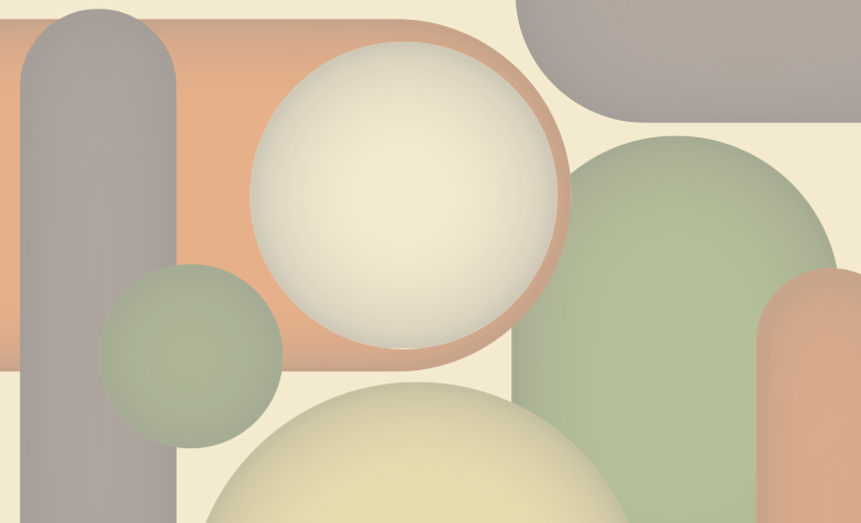 Hedendaagse cirkelvormige patronen vinyl tapijt modern - TenStickers