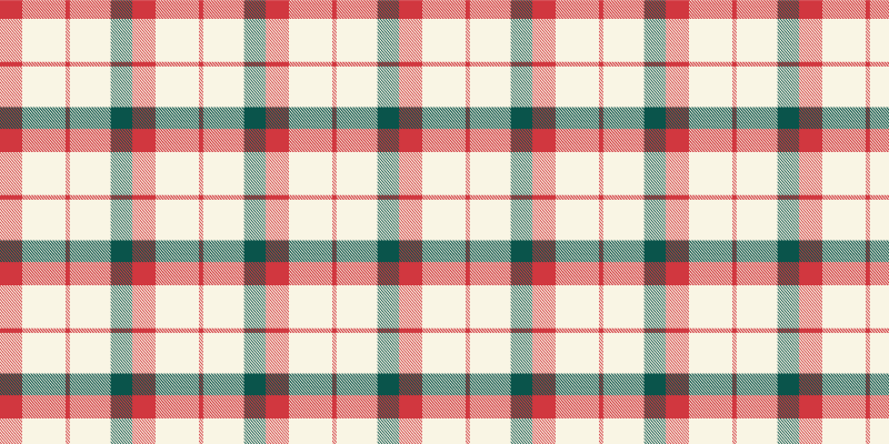 Vinyl tapijt kerst Tartan - TenStickers