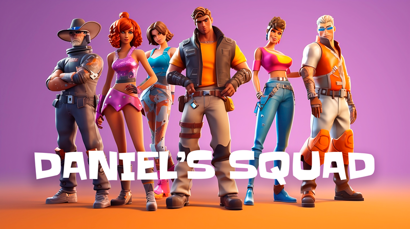 Personalisatie vinyl tapijt games squad - TenStickers