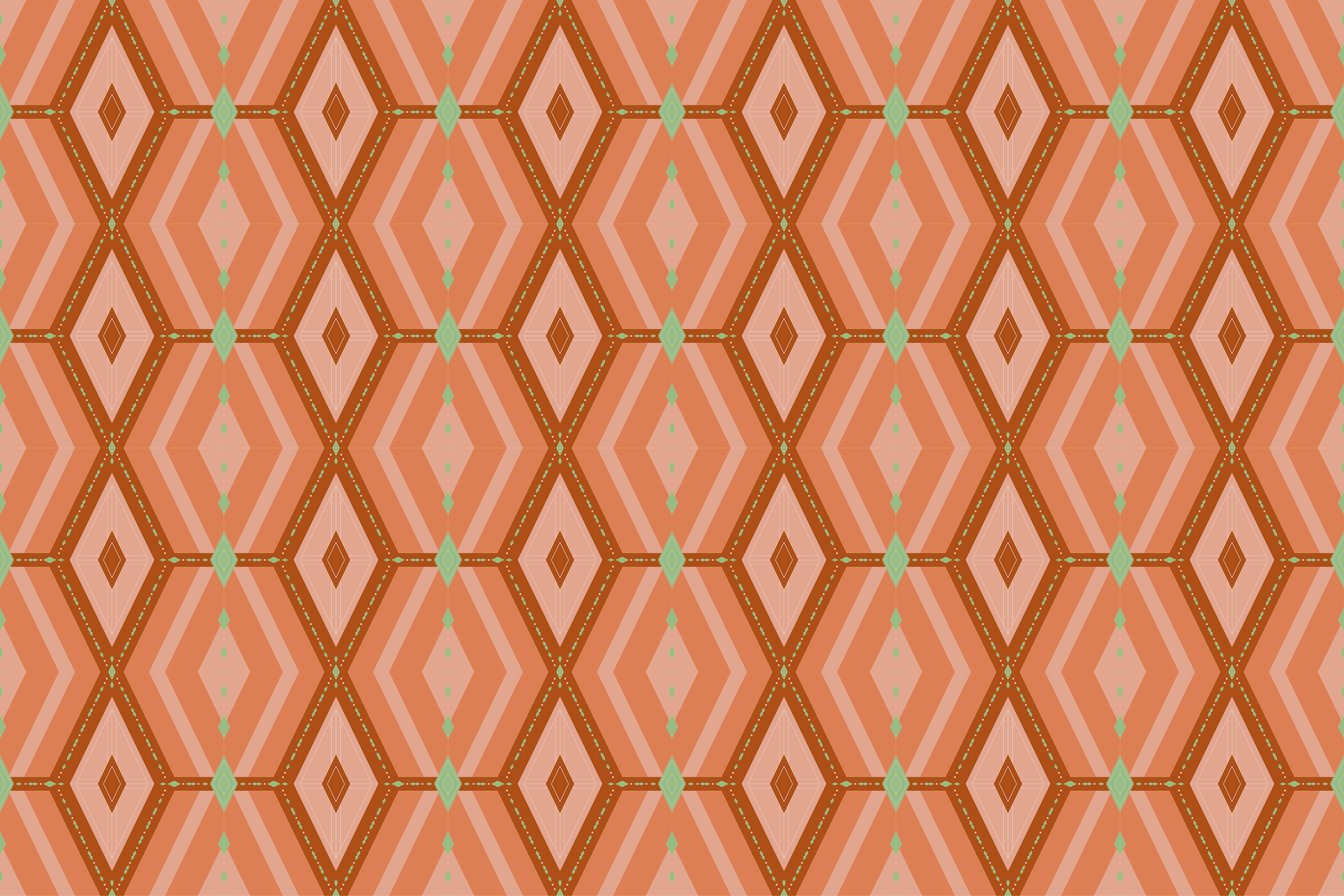 Geometrische patroonharmonie vinyl tapijt geometrisch - TenStickers