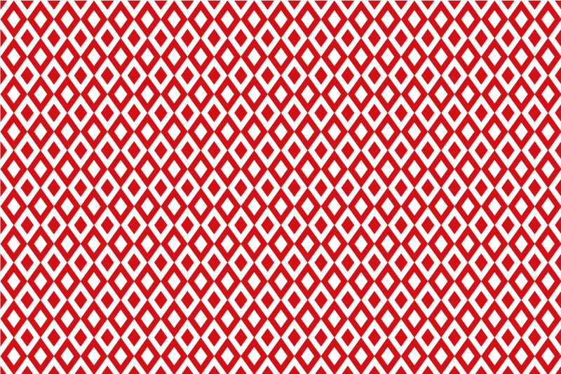 Diamant motief vinyl tapijt rood - TenStickers