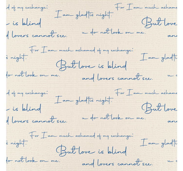 Textiel grafiek behang letters - TenStickers