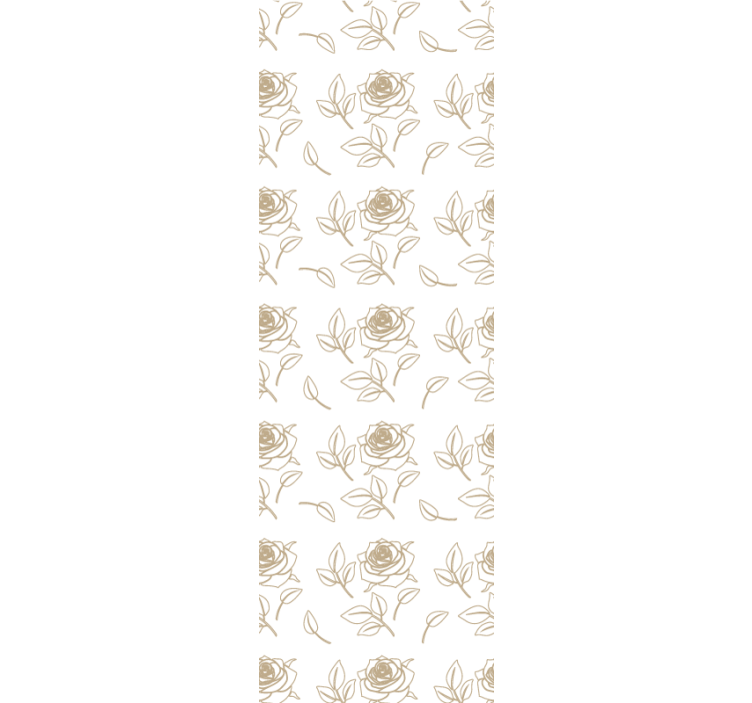 Elegante rozenpatronen behang bloemen - TenStickers
