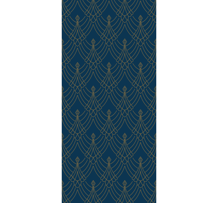 Elegant bladontwerp behang modern - TenStickers