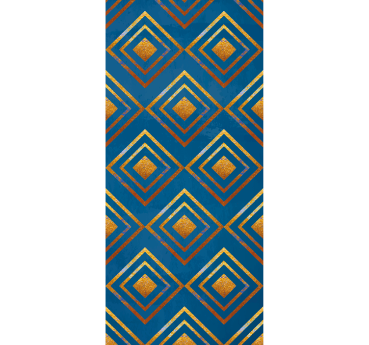 Diamanten en lijnen geometrisch behang - TenStickers