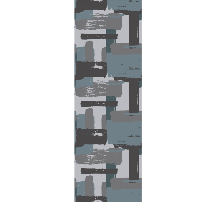 Grijze verfstreken abstract behang - TenStickers
