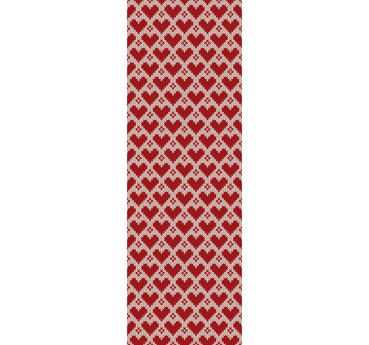 Harten stof ontwerp woonkamer behang - TenStickers