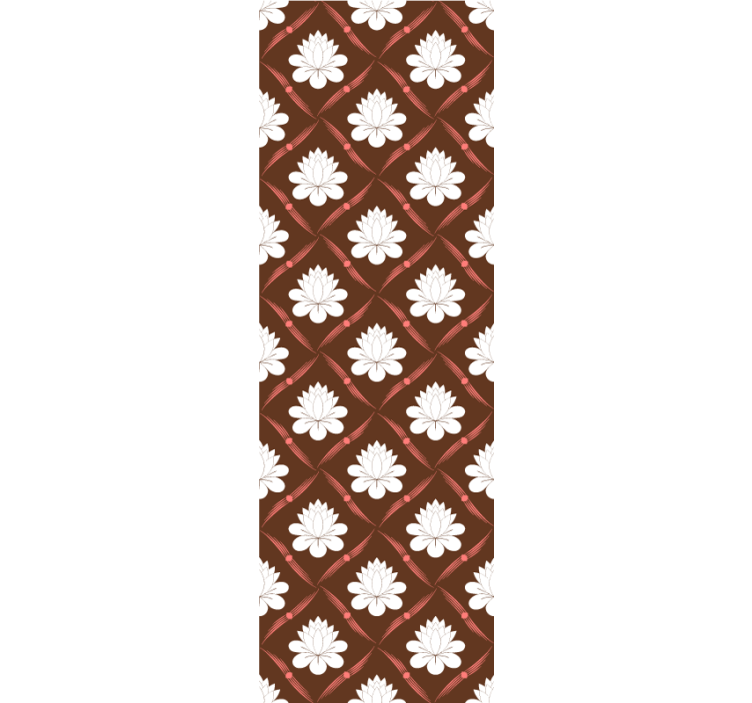 Lotus patroon ontwerp behang bloemsierkunst - TenStickers