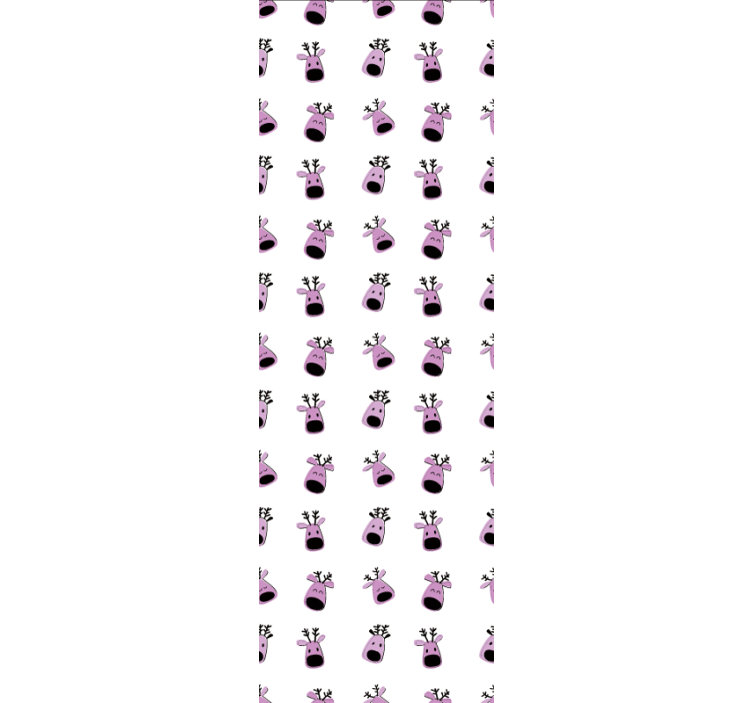 Blije rendiergezichten dieren behang - TenStickers