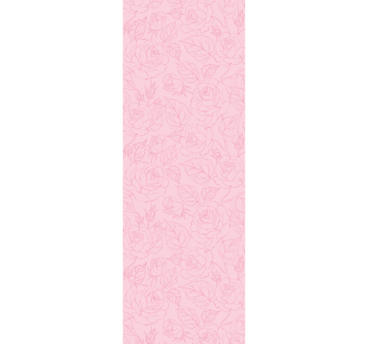 Roze achtergrond behang bloemen - TenStickers