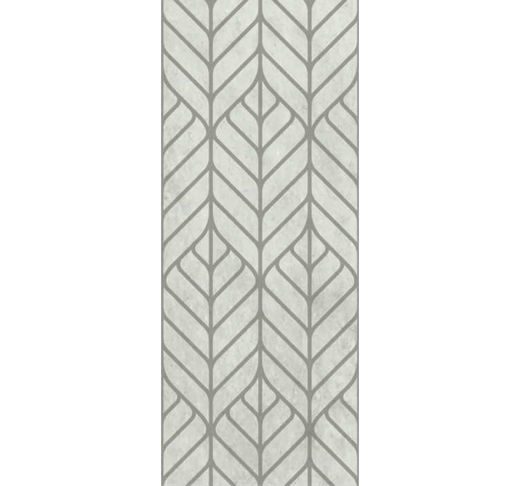 Blad geometrisch ontwerp woonkamer behang - TenStickers