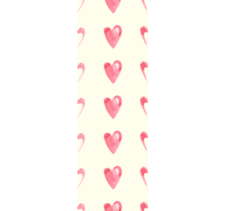 Hartmotief ontwerp behang hoofd slaapkamer - TenStickers