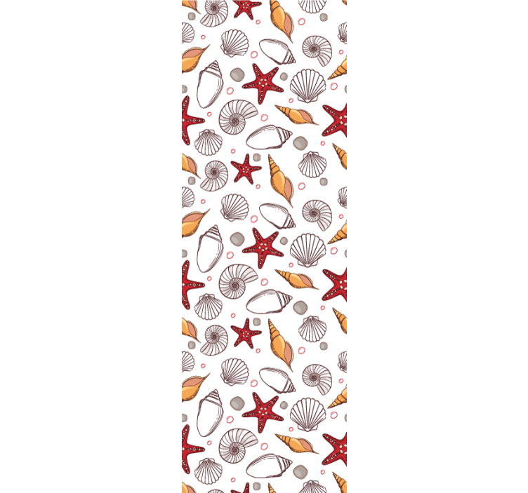 Patronen van zeeleven dieren behang - TenStickers