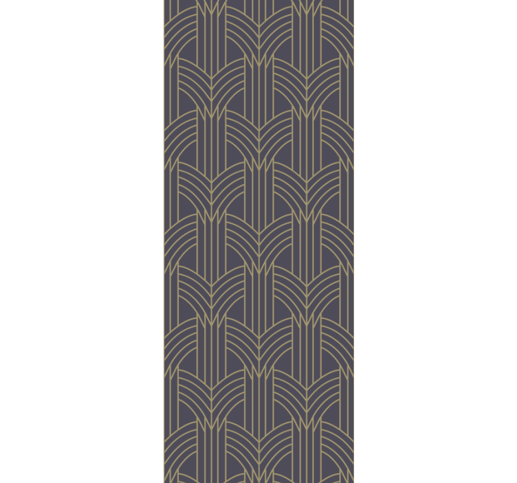 Art déco-stijl woonkamer behang - TenStickers