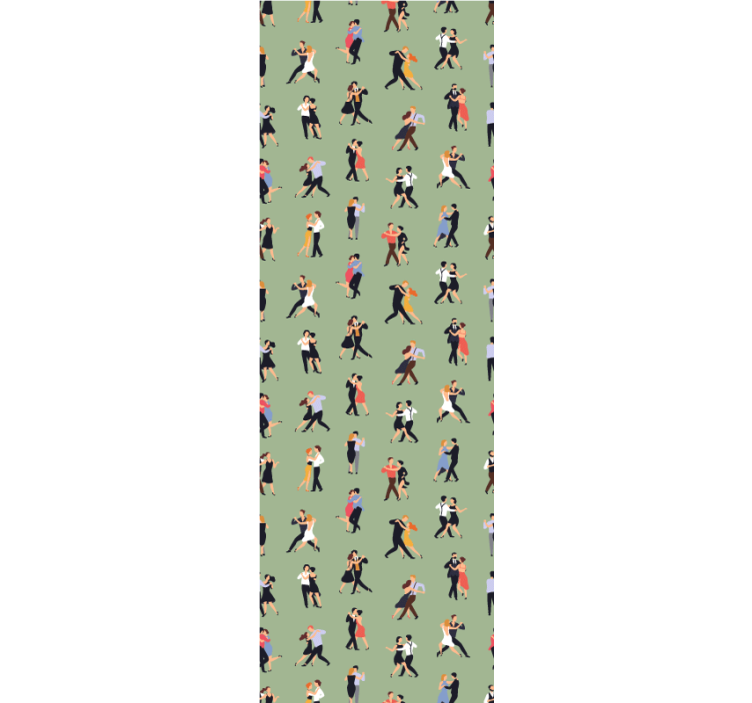 Dansende paren gepersonaliseerd behang - TenStickers
