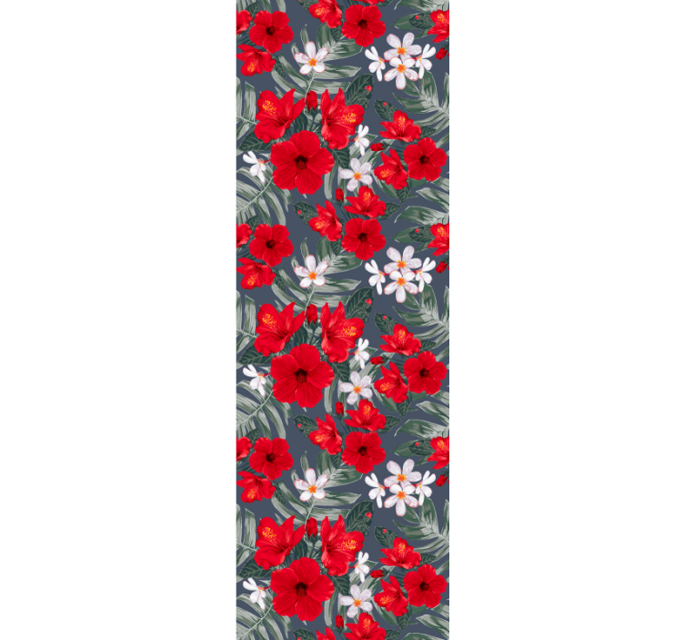 Levendige bloemenpracht behang bloemen - TenStickers