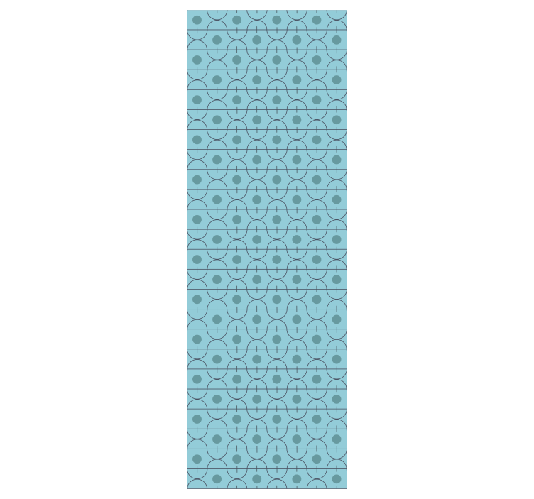 Geometrische blauwe vormen blauw behang - TenStickers