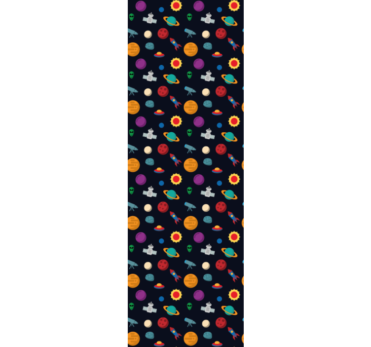 Kosmische avonturenscène sterren behang - TenStickers