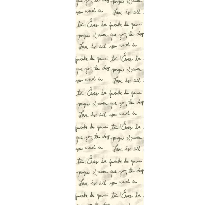 Handgeschreven liefdescitaten behang letters - TenStickers