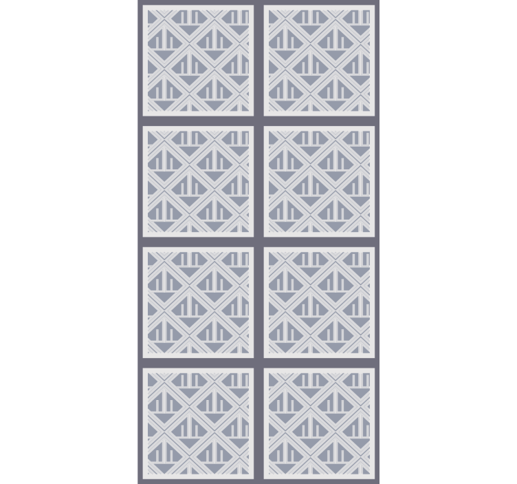 Geometrische blokindeling behang print - TenStickers