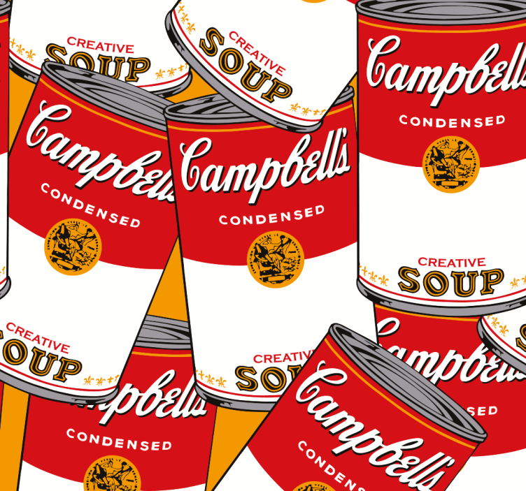 Campbells andy warhol behang kunst - TenStickers