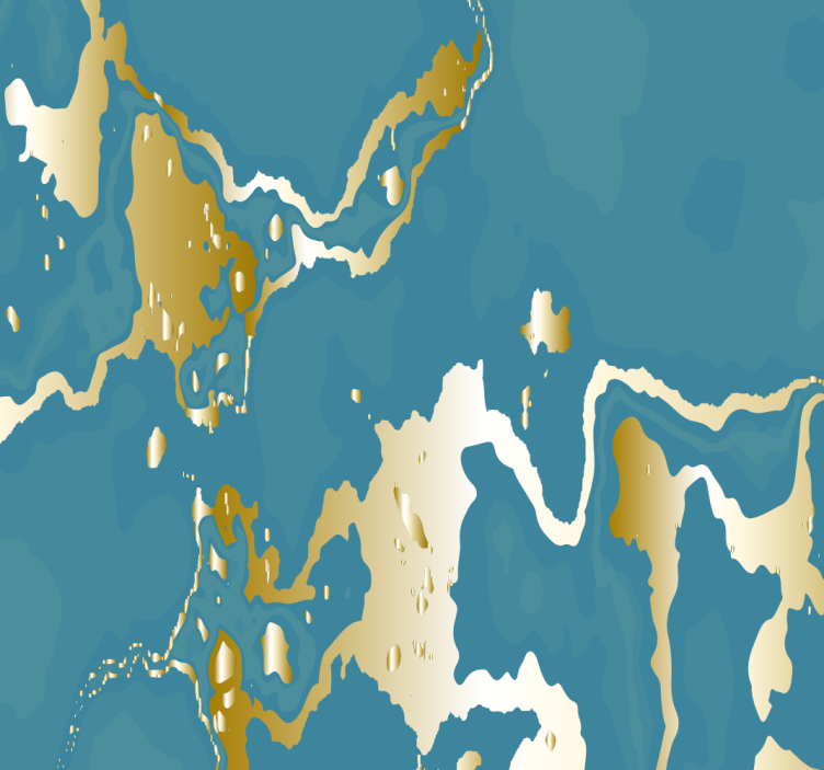 Abstract golfpatroon behang print - TenStickers