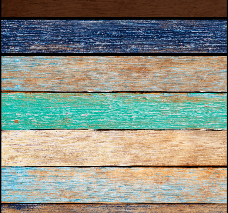 Rustiek plankontwerp hout behang - TenStickers
