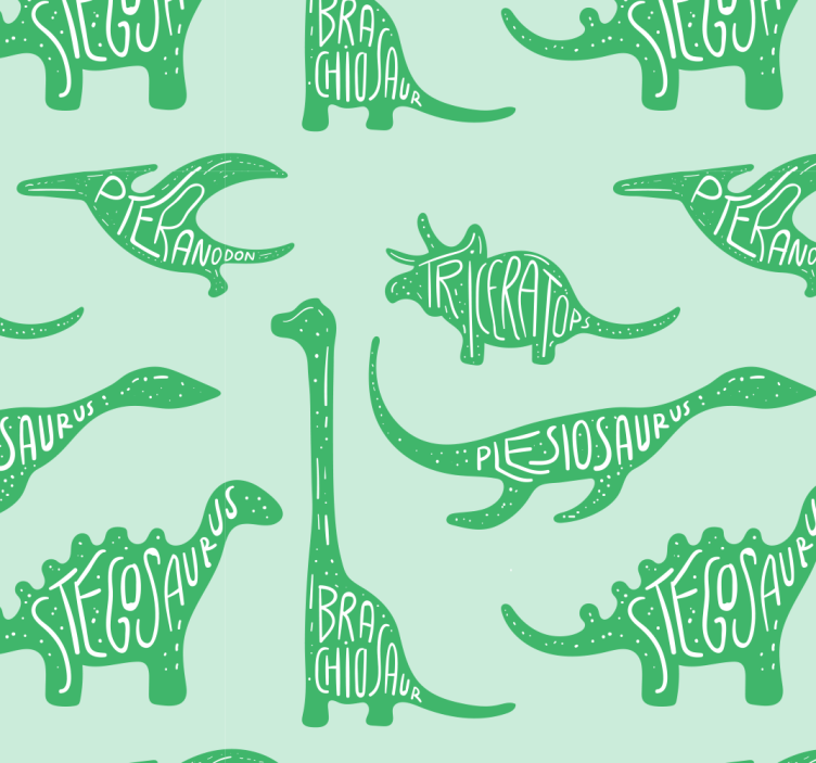 Dinosaurussen speelkamer dino behang - TenStickers