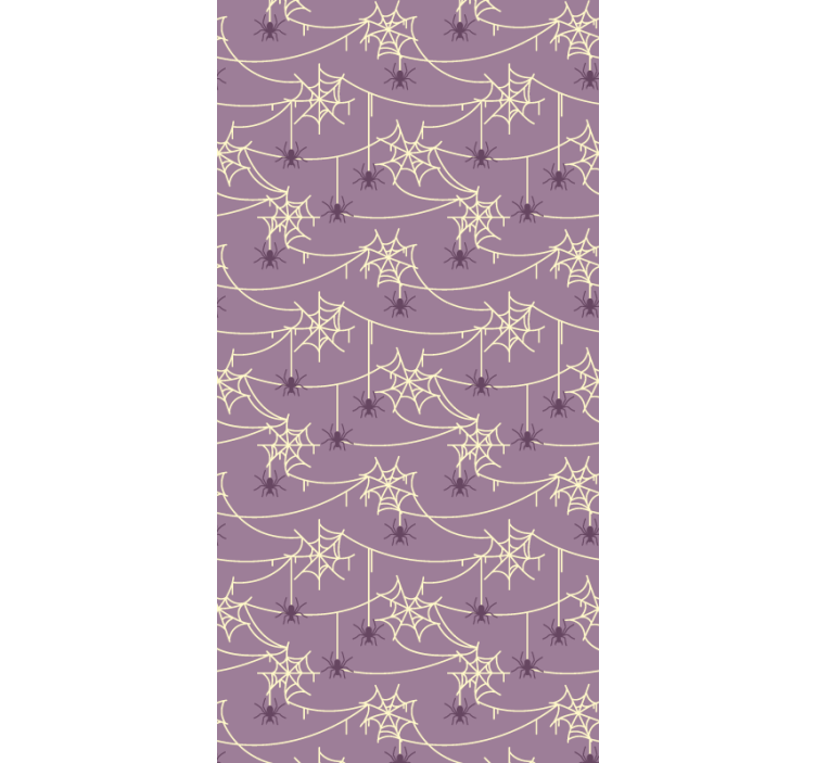 Spinnenwebmotief halloween behang - TenStickers