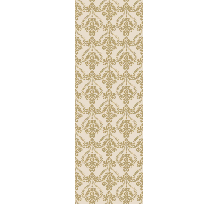 Bloemen beige details vintage behang - TenStickers